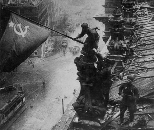 Raising a Flag over the Reichstag