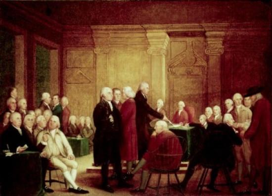 Congress Voting Independence  Robert Edge Pine and E. Savage(18th C.)  Oil on canvas Poster Print - Item # VARSAL900131737 - Posterazzi